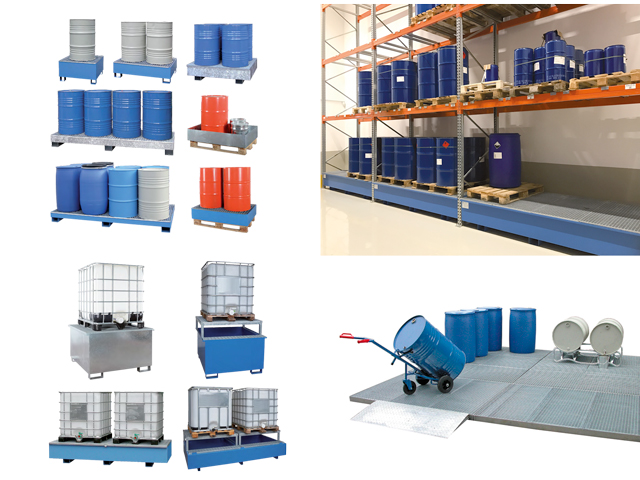 cubetos de retención metálicos