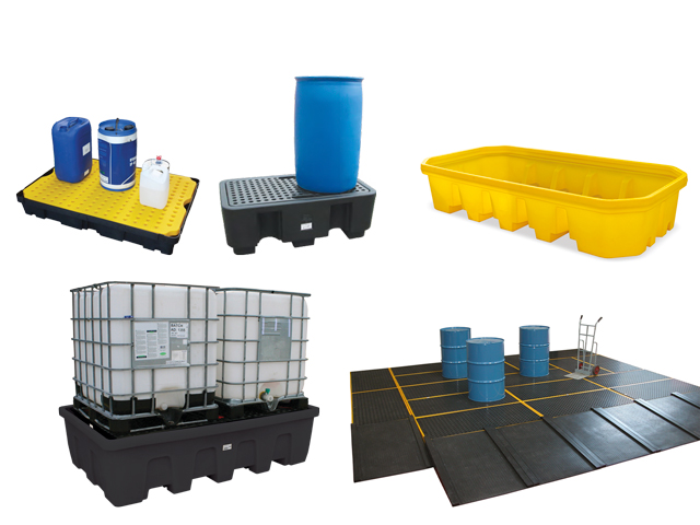 cubetos de retención plásticos