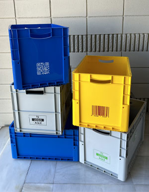 Ejemplo de termoimpresión: códigos de barra, logos, QR, etc.